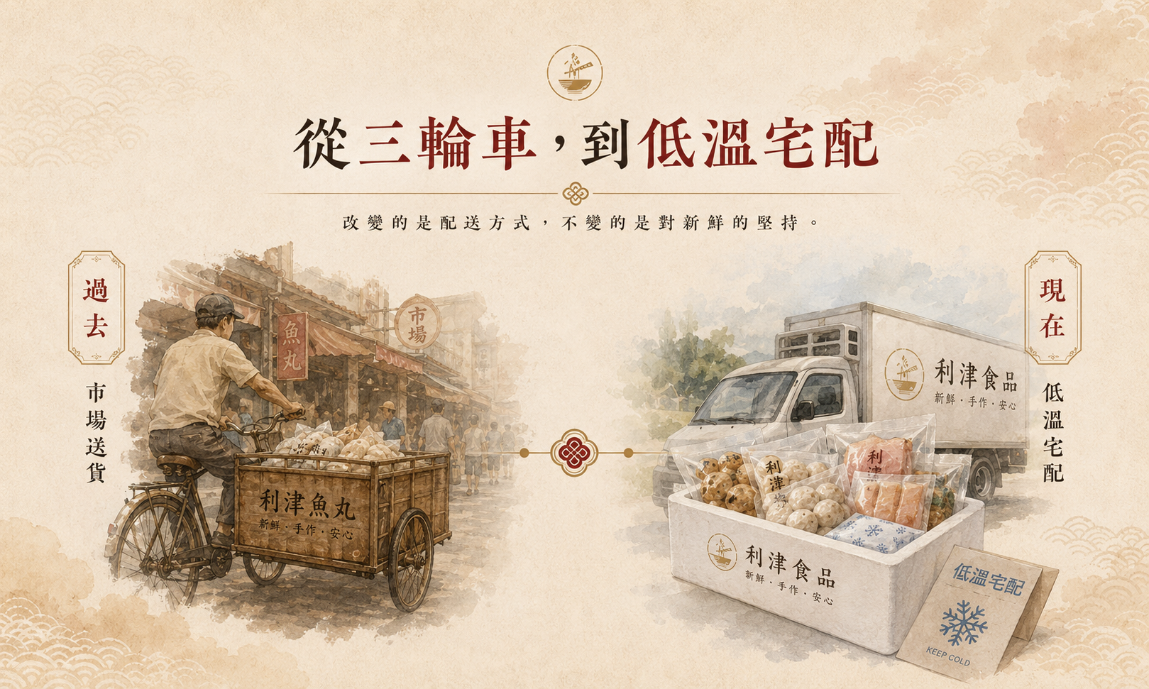 從三輪車到低溫宅配