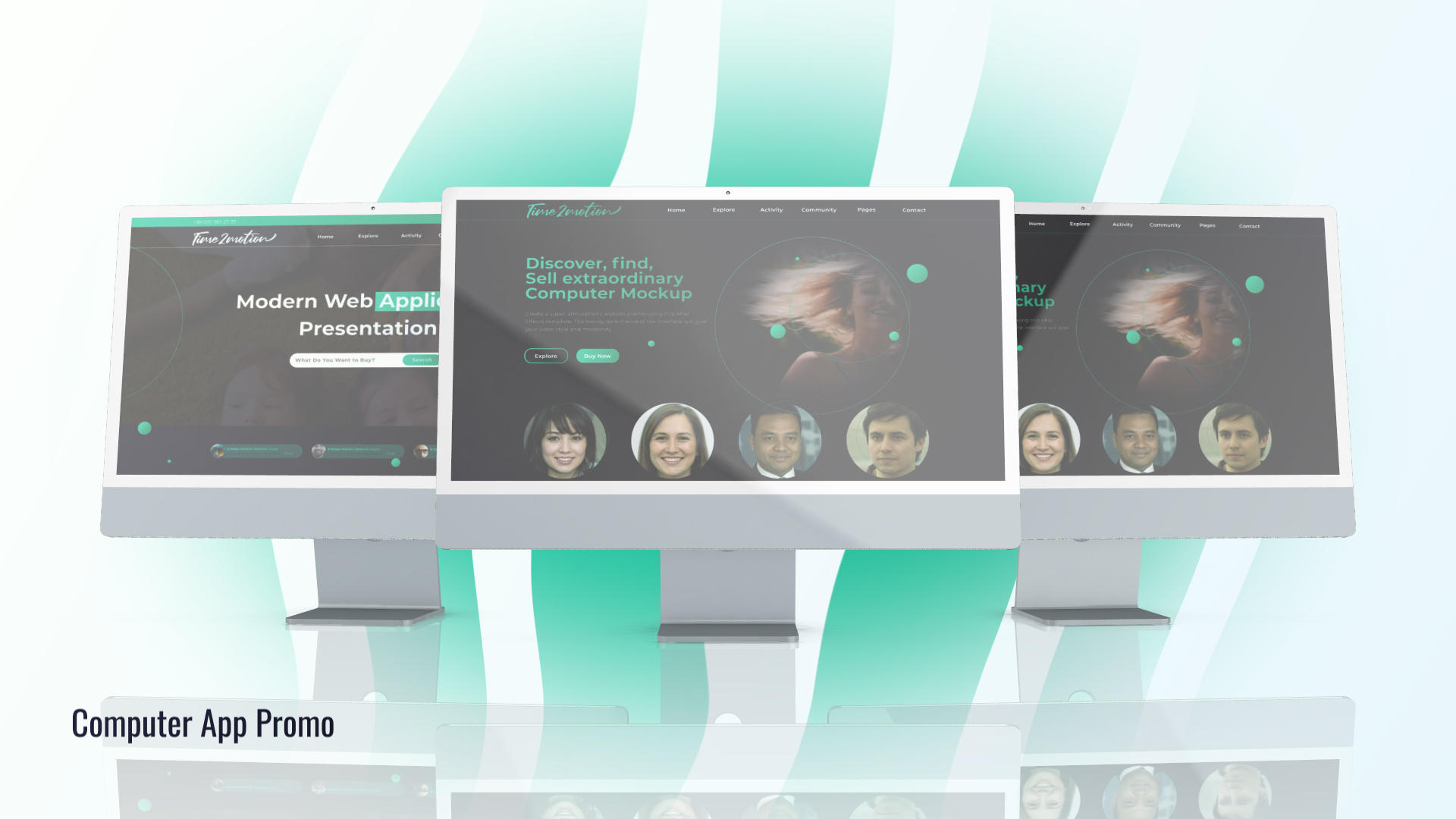 Web Desktop Promo Mockup Web Desktop Promo Mockup