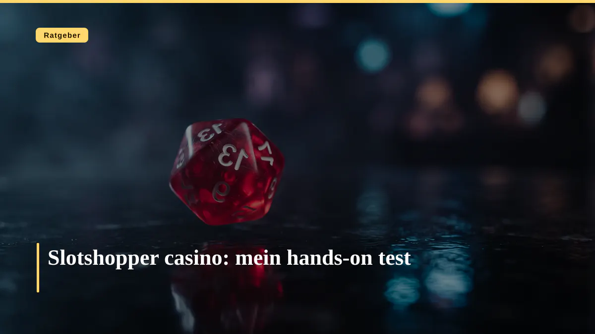 Slotshopper casino: mein hands-on test