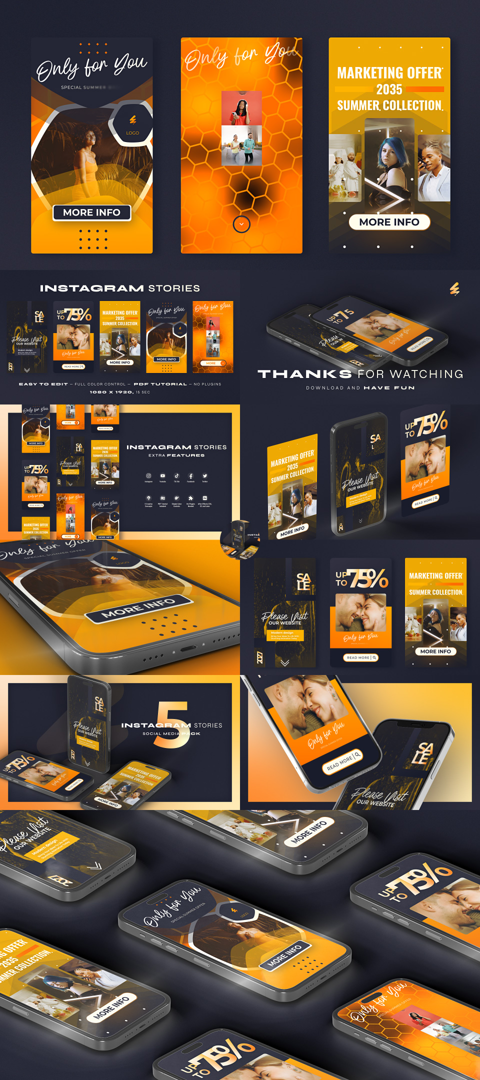Instagram Sale Stories Orange