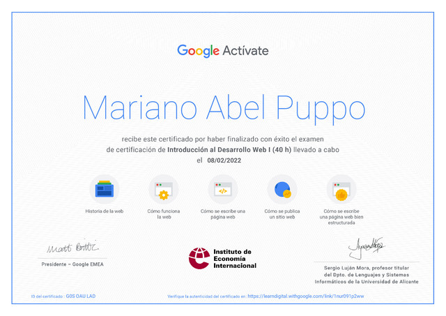 certificado