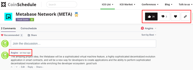 vote comment Coin Schedule