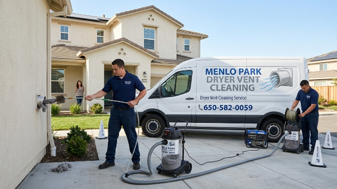 Dryer vent cleaning service team