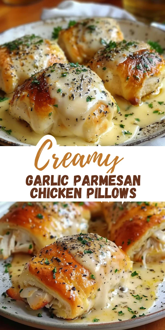 Decadent Chicken Pillows with Garlic Parmesan Sauce You Need Tonight