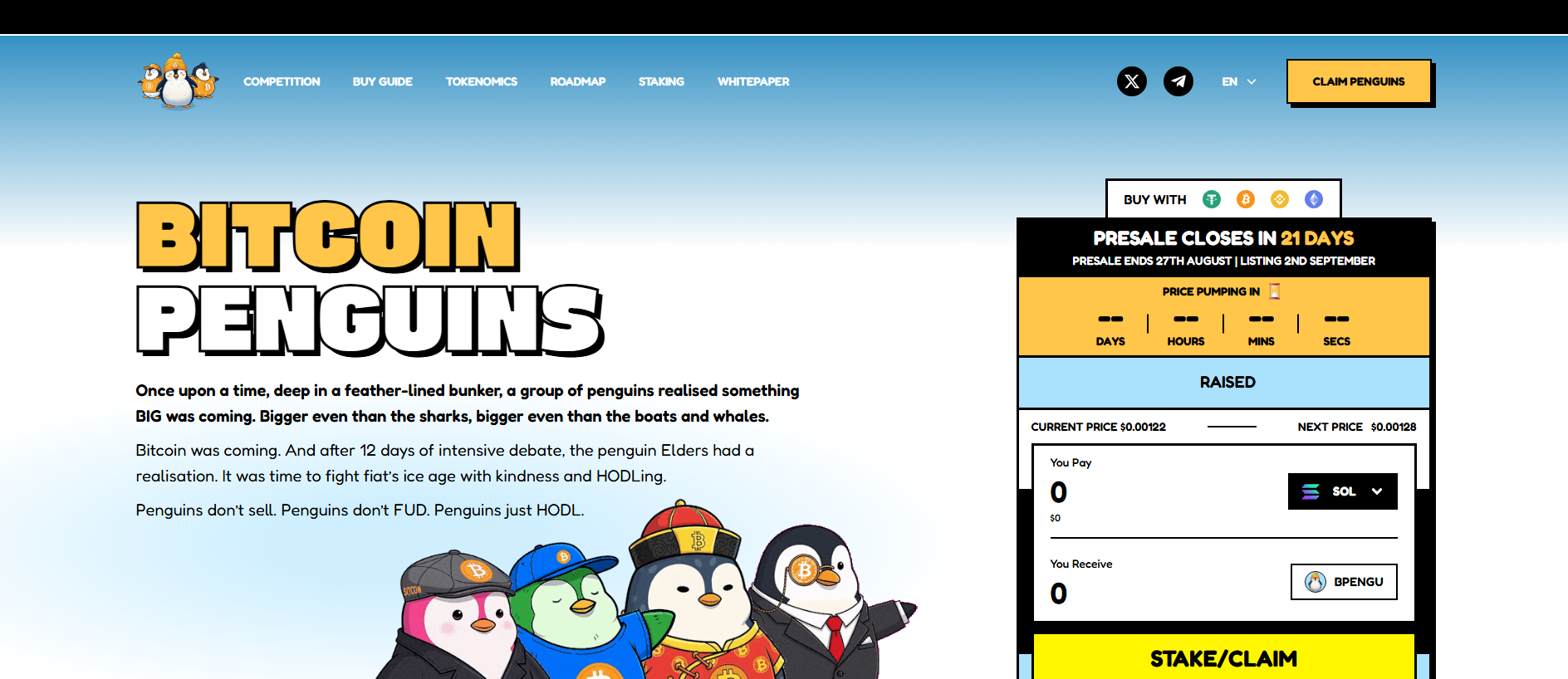 Stored capture of bitcoinpenguin-claim.pages.dev