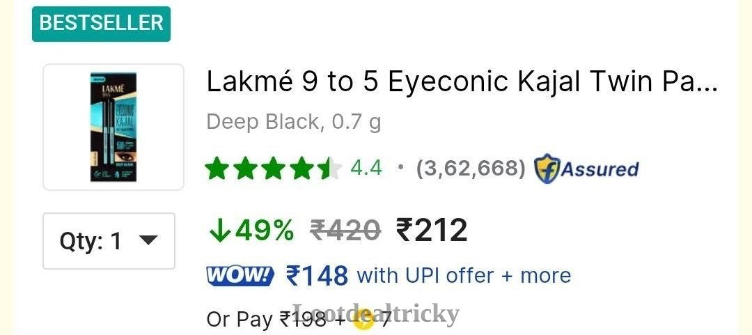 Grab Lakme Eyeconic – Wonderful Discount Today @ ₹50