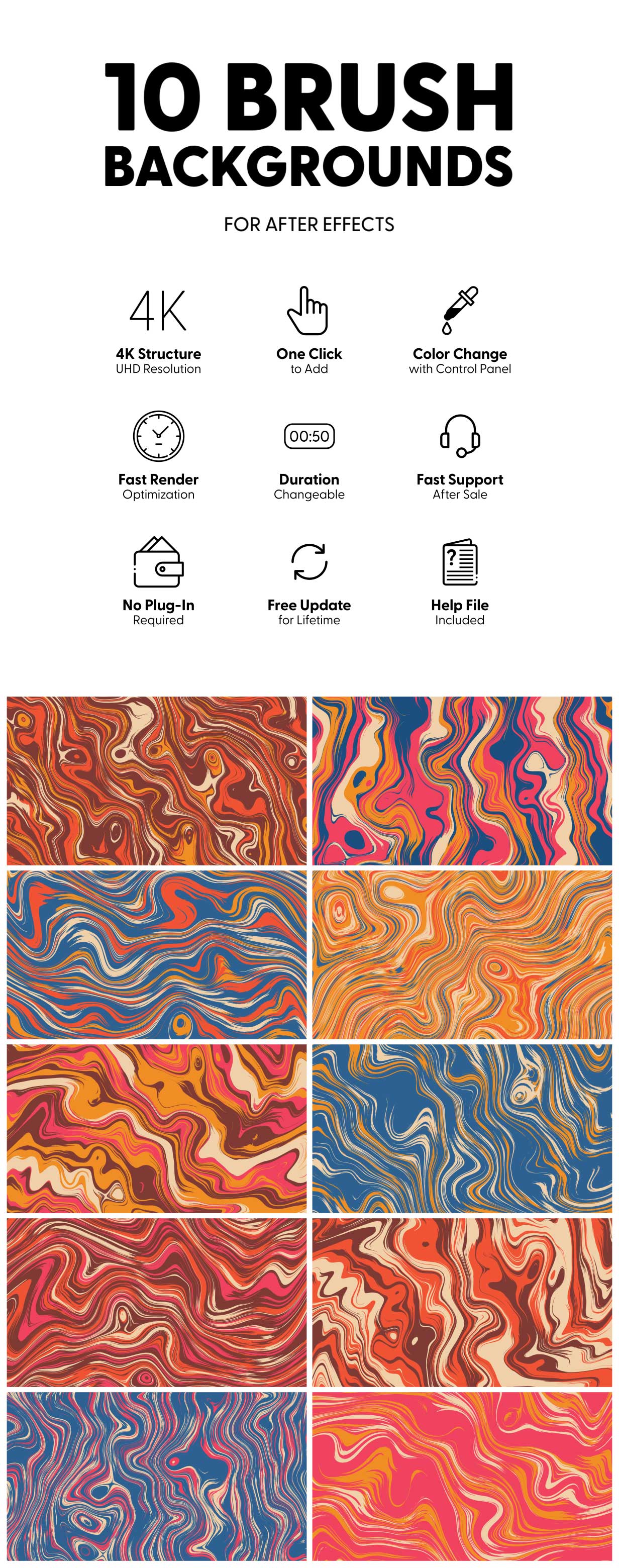 Brush Backgrounds - 2