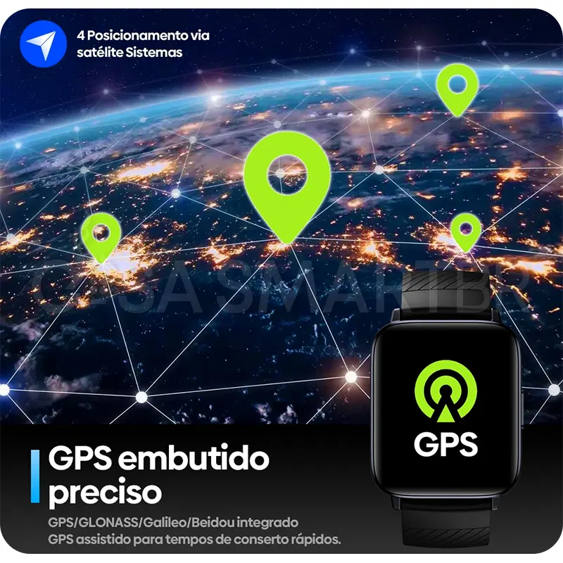 Relógio Inteligente GPS Aqqua Run