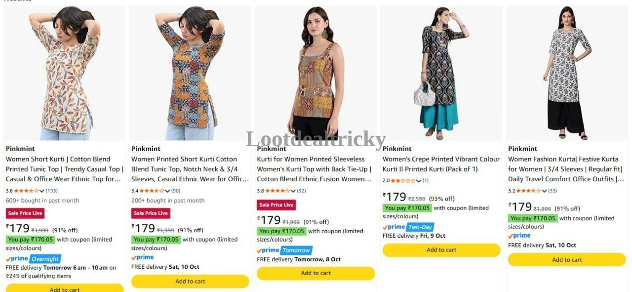 Women Kurti Upto – Just 92% OFF | Best Price Drop Today Women Kurti Upto – Just 92% OFF | Best Price Drop Today