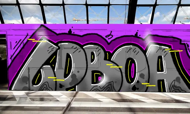 Graffiti artwork by LPBER
