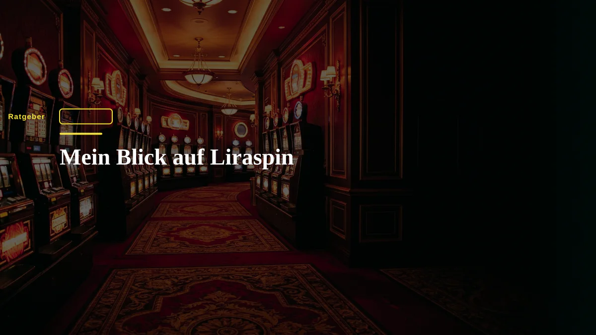 Mein Blick auf Liraspin