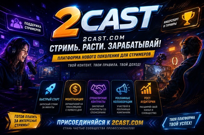 Онлайн-платформа 2Cast – новое слово стриминга