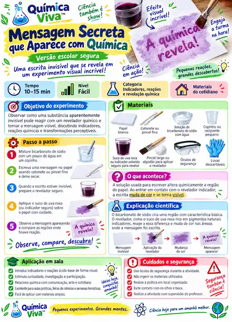 Experimento Mensagem Secreta - Kit Química Viva™