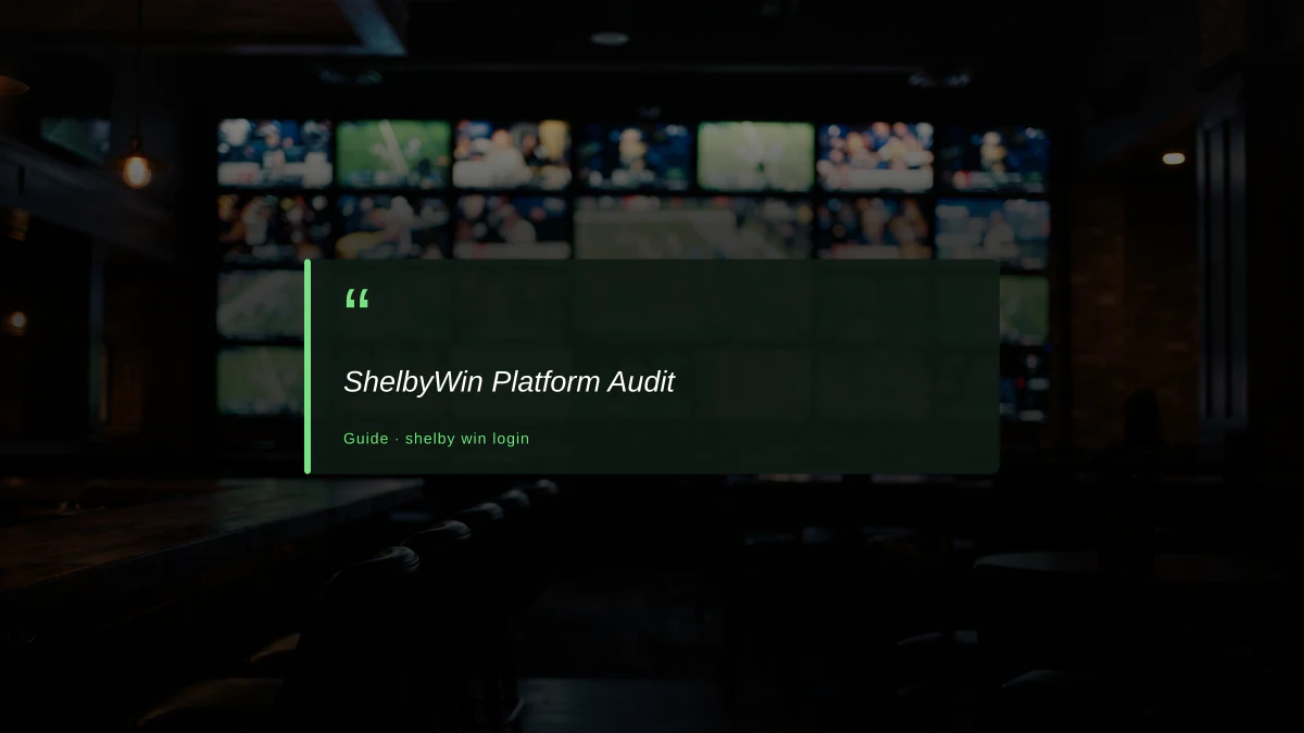 ShelbyWin Platform Audit