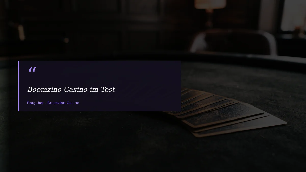 Boomzino Casino im Test