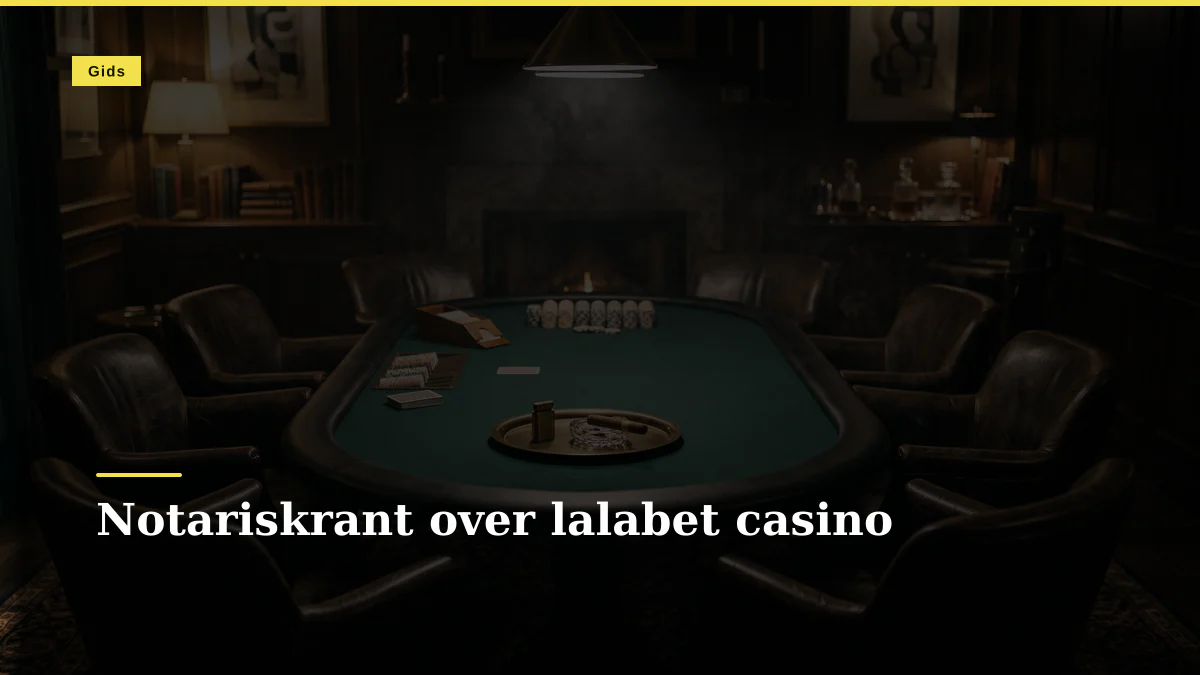 Notariskrant over lalabet casino