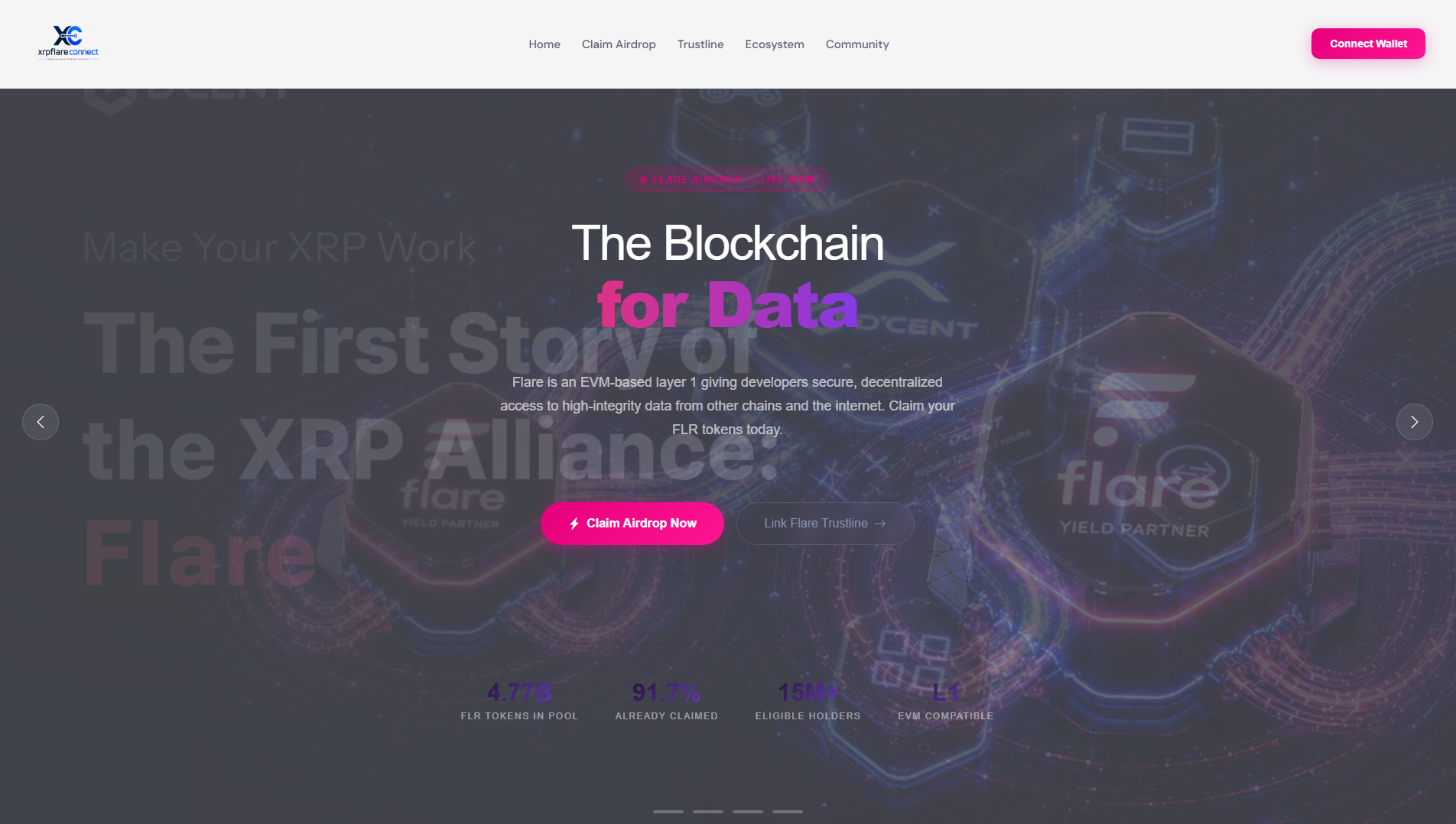 Primary capture · xrpflareconnect.com