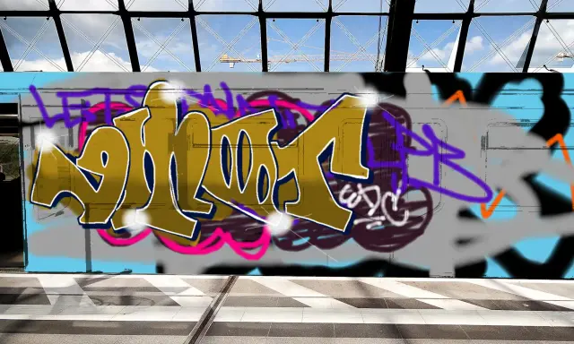 Graffiti artwork by emot