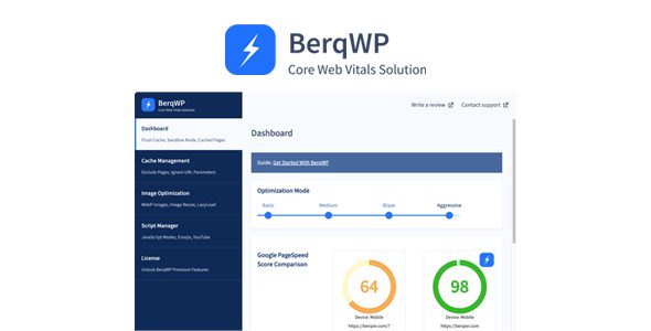 Download BerqWP 4.0.30 – Automatic All-In-One PageSpeed Optimization Plugin