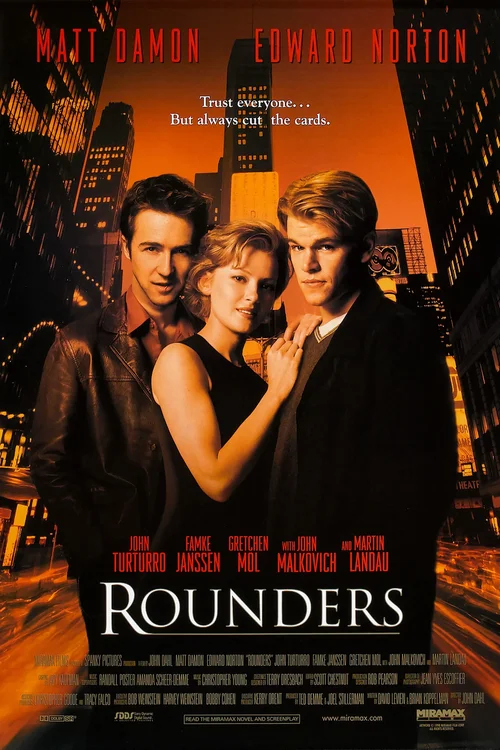 Hazardziści / Rounders (1998) PL.720p.BDRip.XviD.AC3-inTGrity / Lektor PL