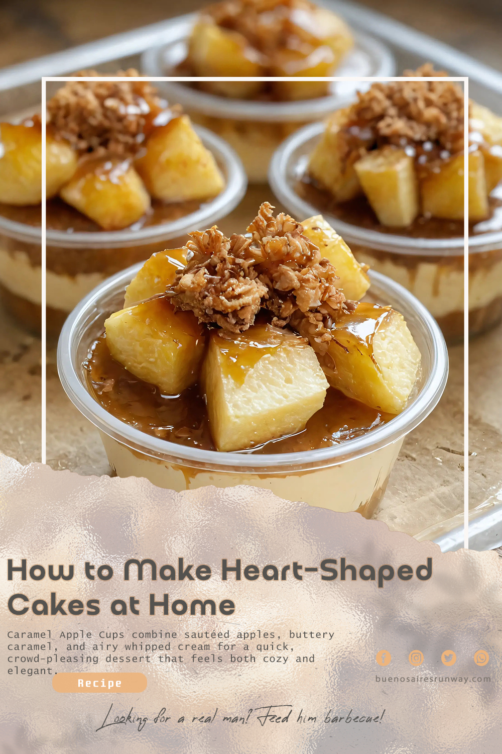 Caramel Apple Dessert Cups