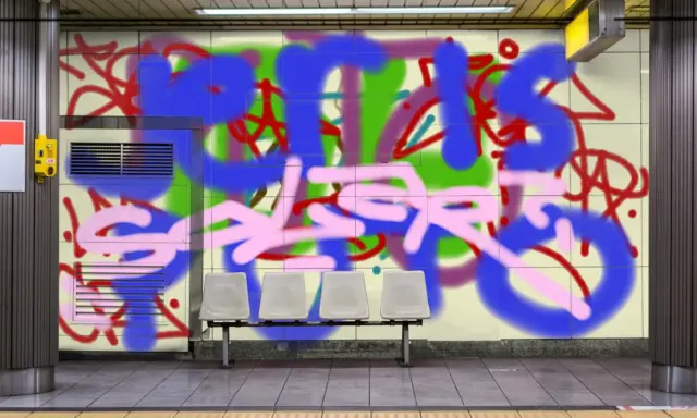 Graffiti artwork by SOLAR
