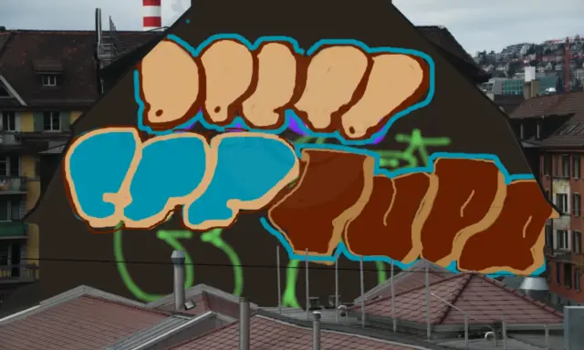 Graffiti artwork by super