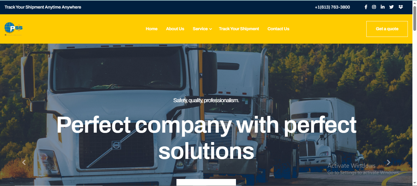 PSS Logistics Website