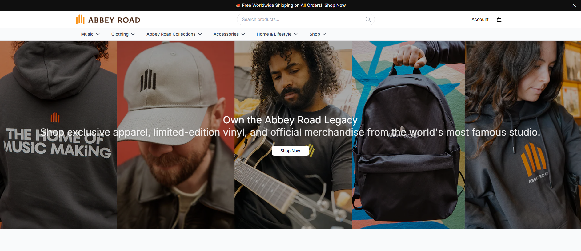 Stored capture of abbeyroadcollection.shop