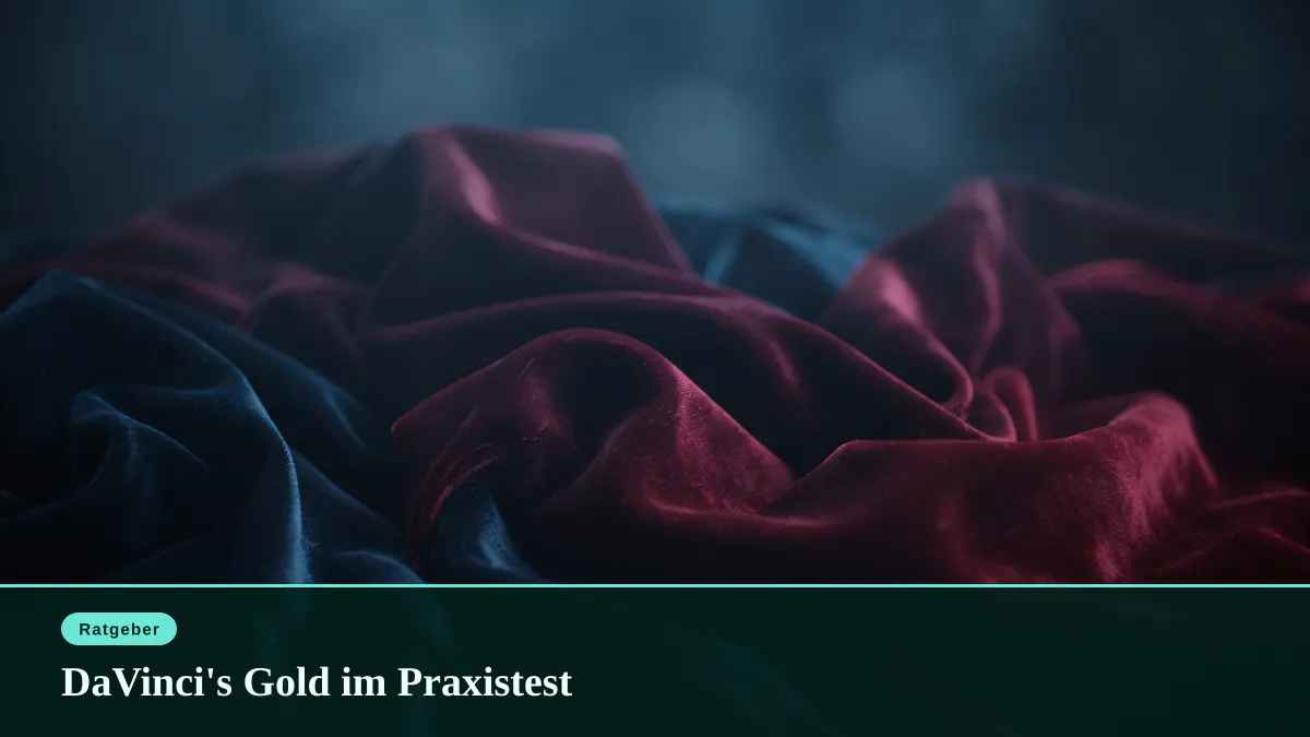 DaVinci's Gold im Praxistest