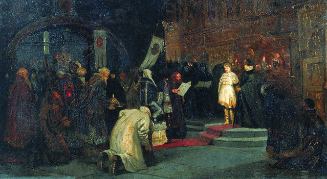 Избрание Михаила Федоровича на царство (Призвание Михаила Федоровича на царство) 1886