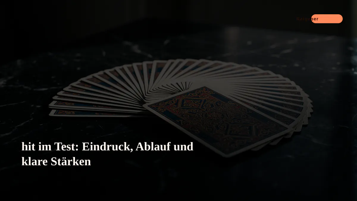 hit im Test: Eindruck, Ablauf und klare Stärken