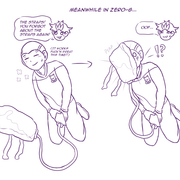 more Star Trek AU peeing in zero gravity