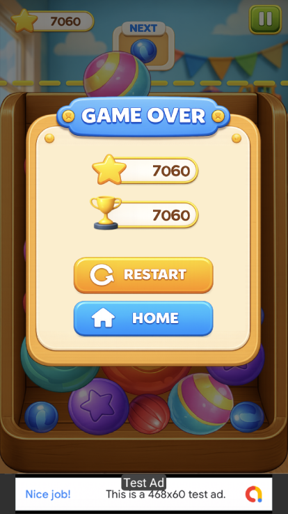 Toy Drop Puzzle - Android Studio Puzzle Game with AdMob Ads