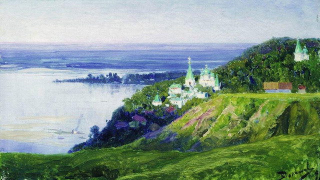 Монастырь над рекой 1898