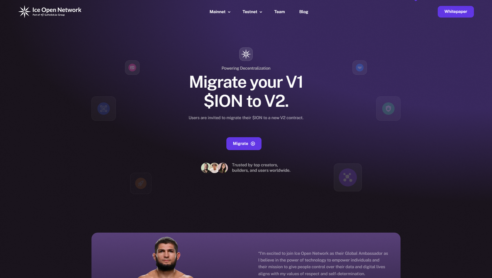 Stored capture of migrate-ice.xyz