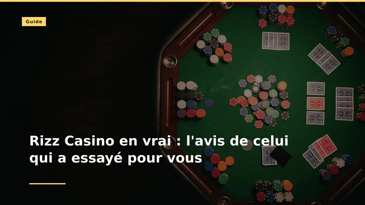 Rizz Casino en vrai : l'avis de celui qui a essayé pour vous