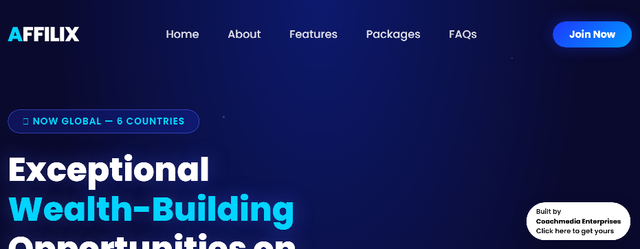 Stored capture of affilixnetwork.site