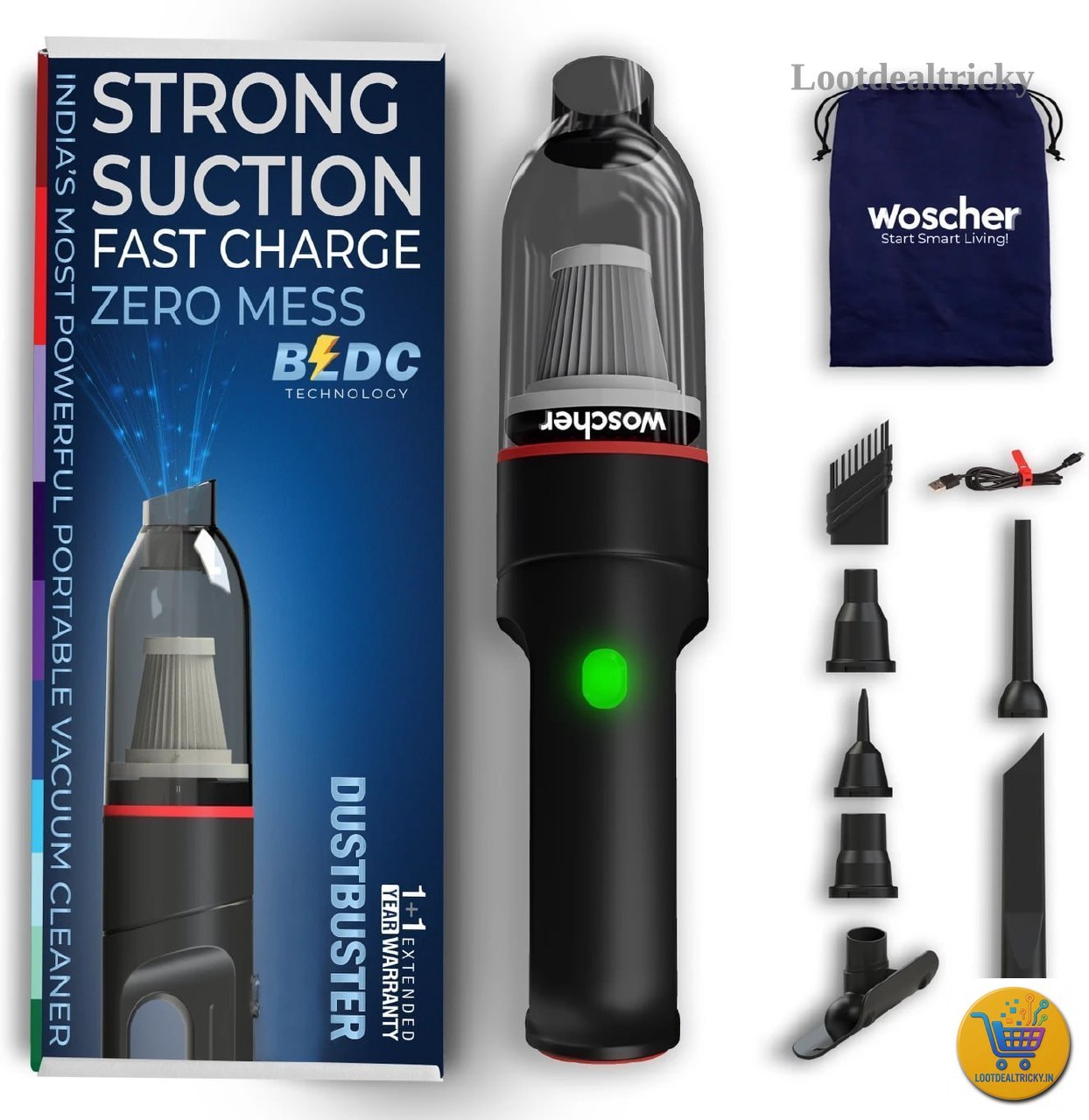 Woscher Wireless Vaccum – Just ₹1467 | Loot Ka Maal