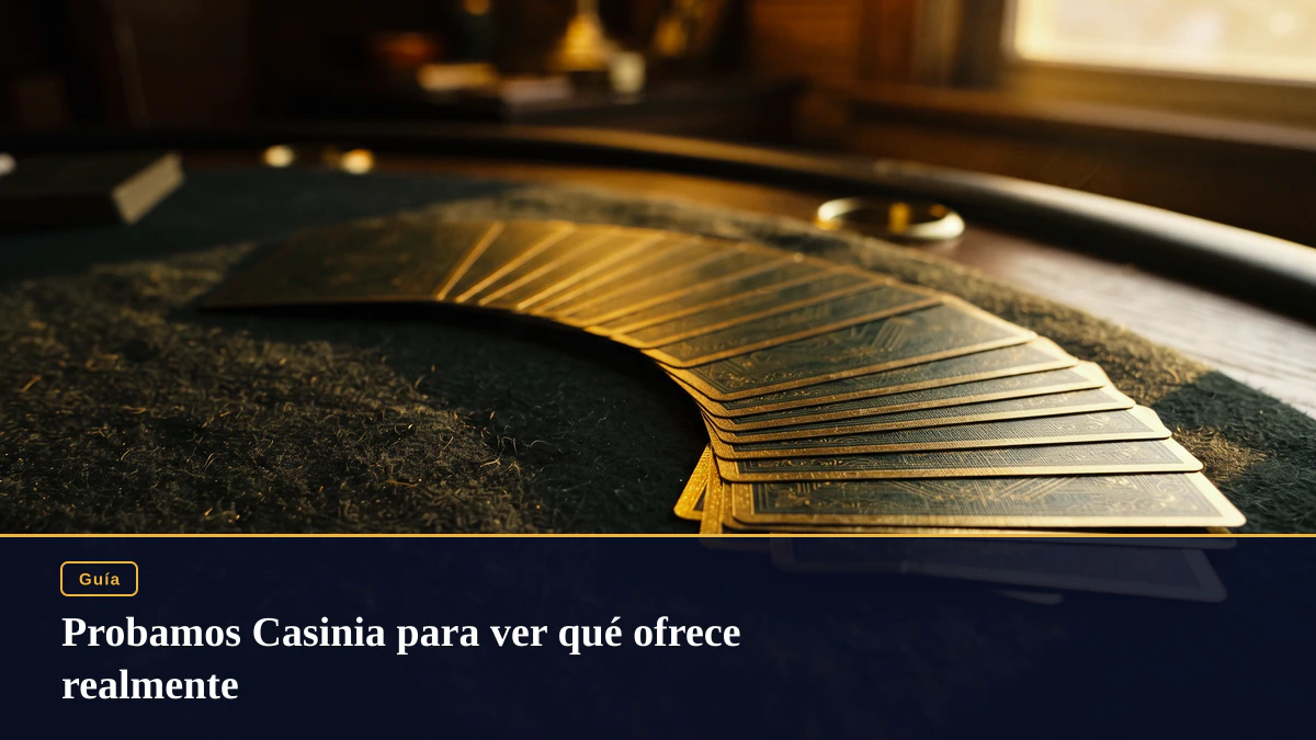 Probamos Casinia para ver qué ofrece realmente