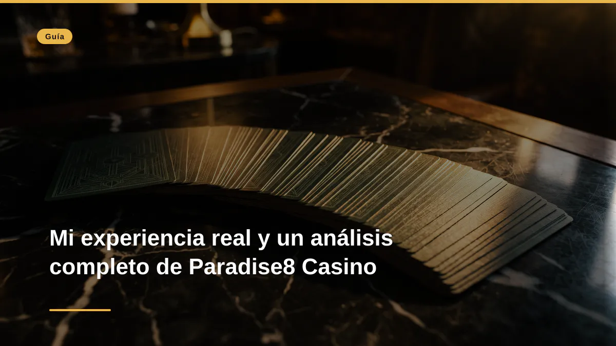 Mi experiencia real y un análisis completo de Paradise8 Casino