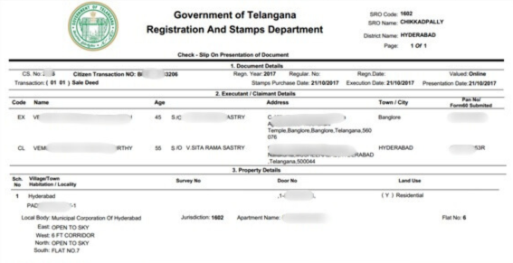 Apartment Registration Charges in Hyderabad