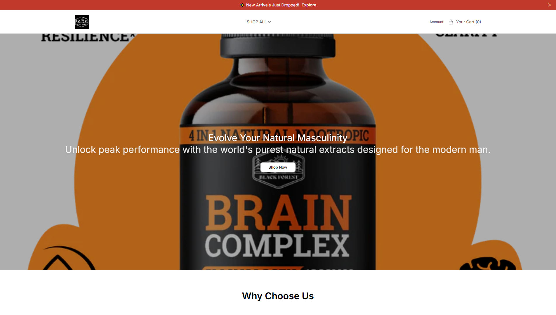 Primary capture · blackforestsupplement.shop