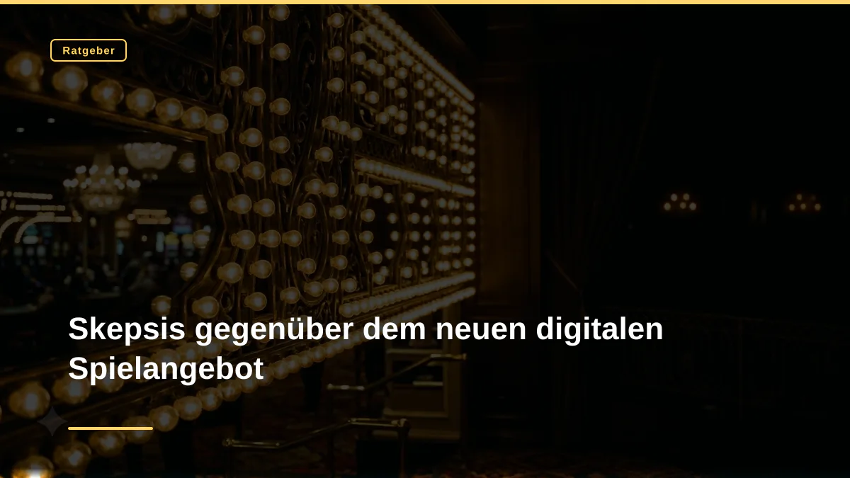 Skepsis gegenüber dem neuen digitalen Spielangebot