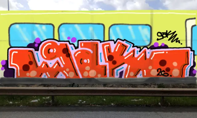 Graffiti artwork by Bab