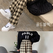 상세 양털체크수면바지 08