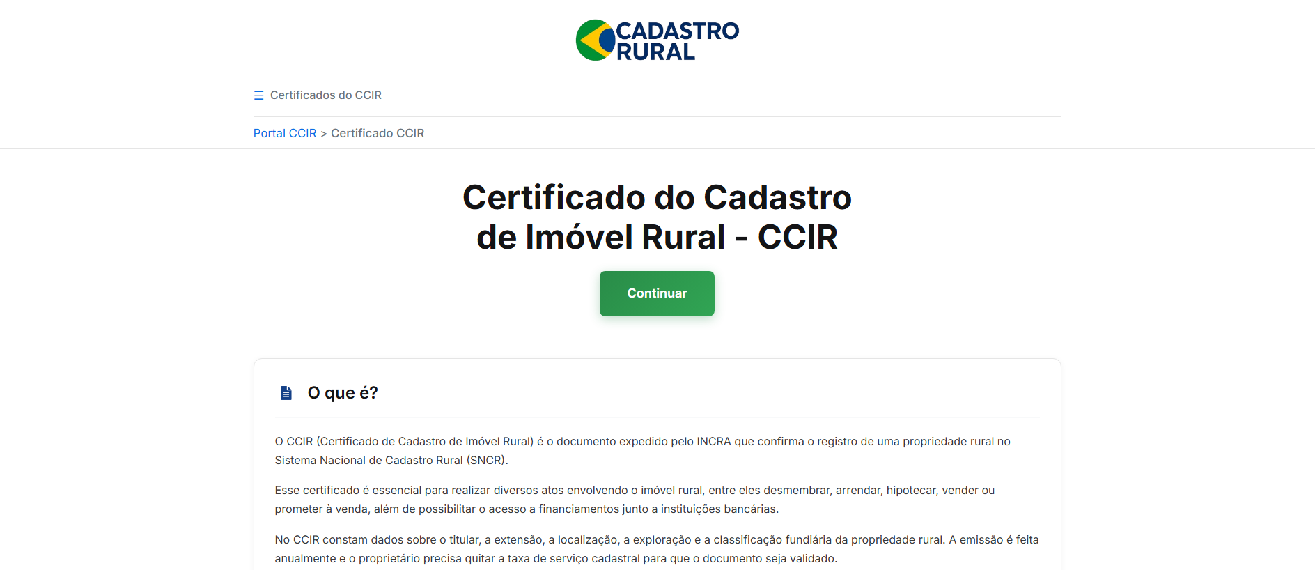 Stored capture of cadastro-rural.com