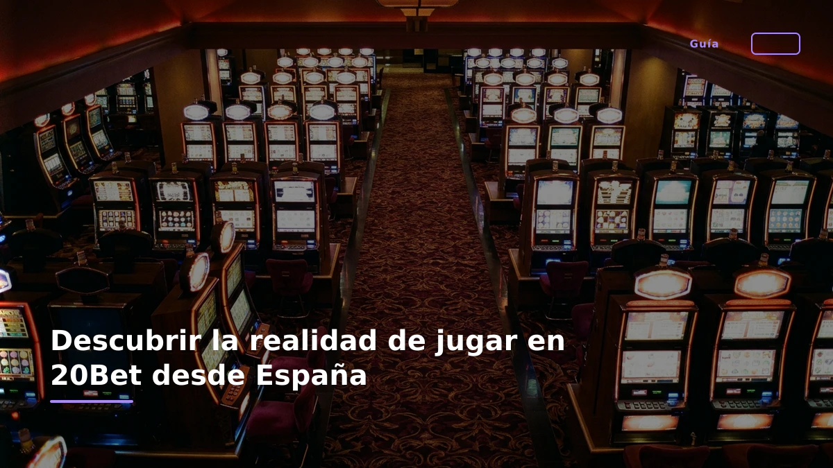Descubrir la realidad de jugar en 20Bet desde España