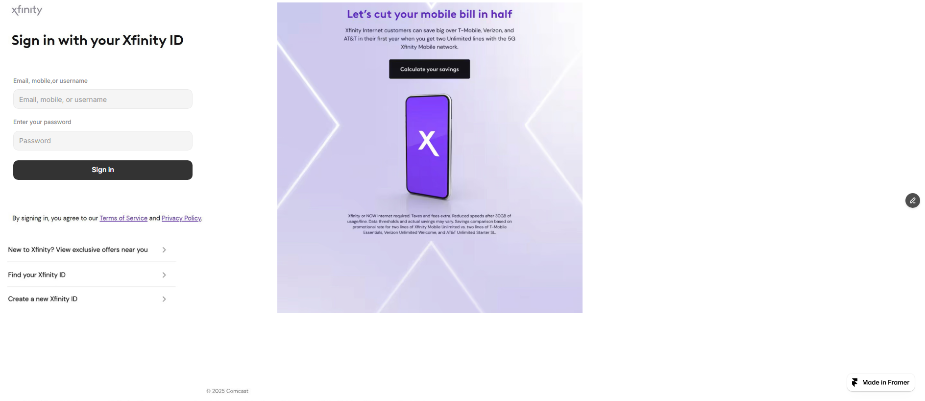 Forensic screenshot of [REDACTED] showing the phishing page layout