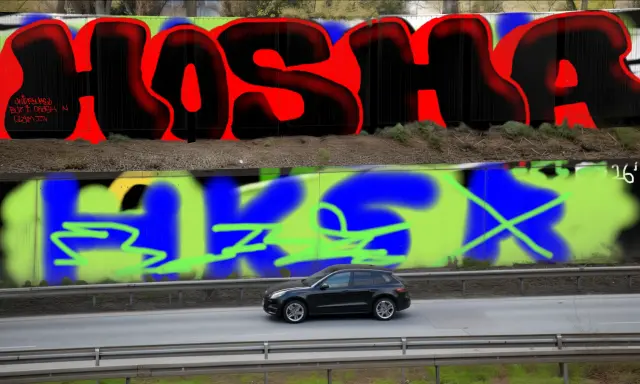 Graffiti artwork by hosha
